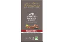 CHOCOLAT AU LAIT AUX NOISETTES 180G