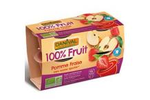 COMPOTE POMME FRAISE X4