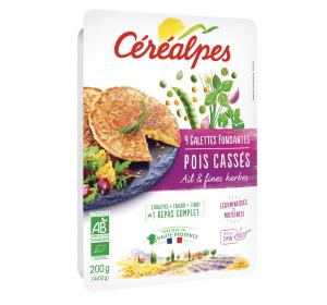 GALETTE POIS CASSES AIL ET FINES HERBES