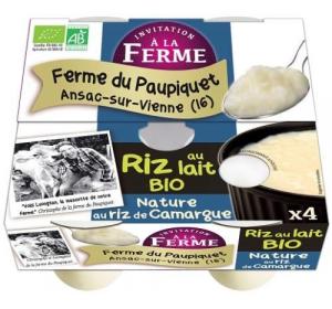 RIZ AU LAIT 4X125G FERME BATISSE