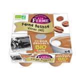 CREME DESSERT CAFE 4X100G FERME BATISSE