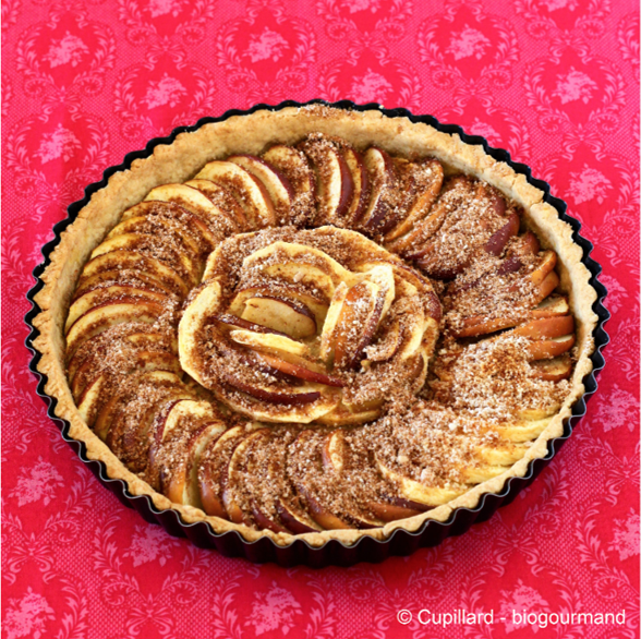 Tarte pommes zeste orange Valérie Cupillard